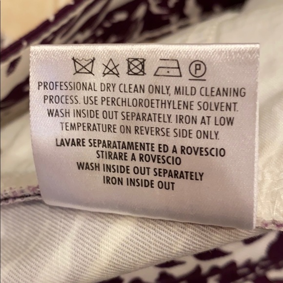 Gucci Pants Wide Leg purple print Size 42 - Picture 8 of 15